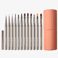 Luxury Metal Nail Art Enhancement Brush Set