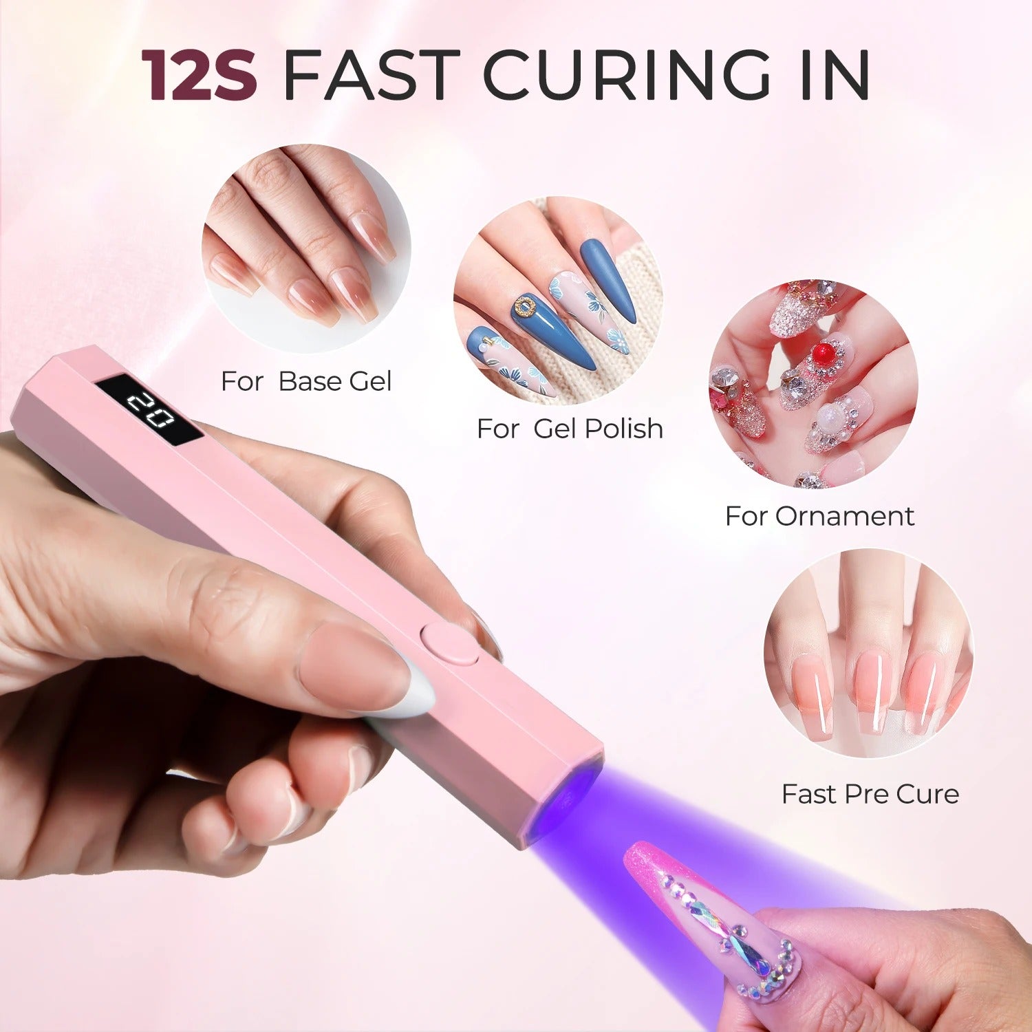 Portable Mini UV/LED Nail Lamp – Handheld Gel Polish Dryer